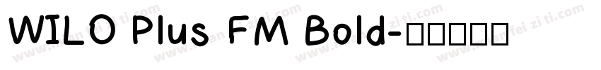 WILO Plus FM Bold字体转换